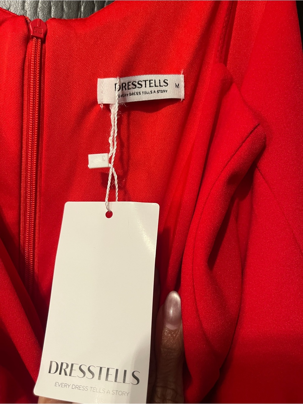 DRESSTELLS Cocktail Dress - Red, Midi M. 2837/2-dc:v - Picture 6 of 8